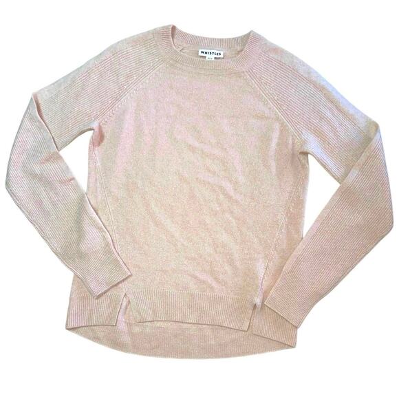 Whistles Rose Cashmere Crewneck Sweater size X-Small - Picture 2 of 12